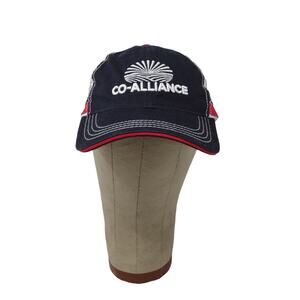CountryMark Co-Alliance Mesh Back Snapback Hat Black White Embroidered Logo OSFA